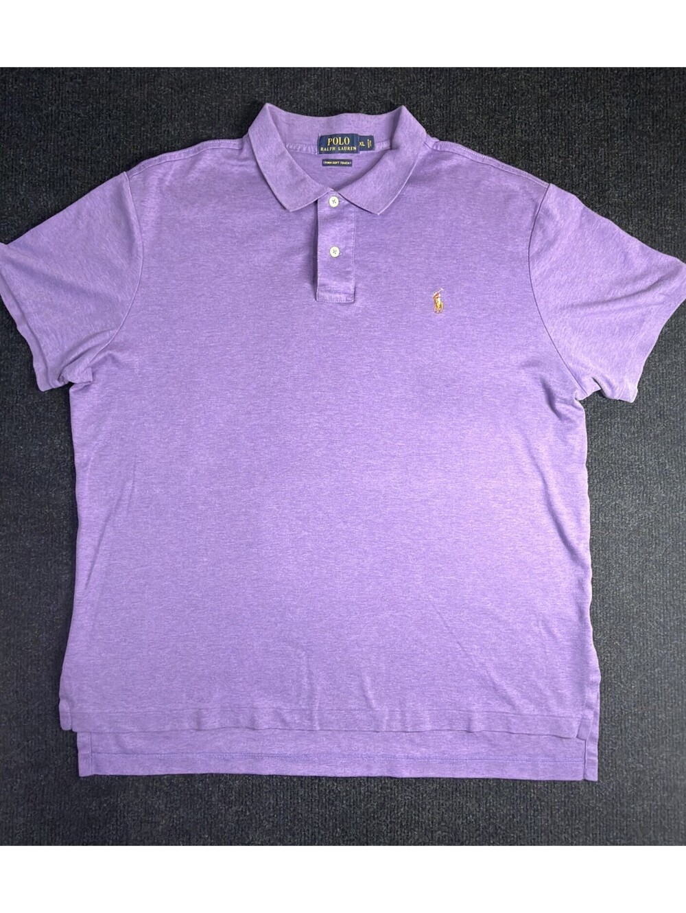 Polo Ralph Lauren Pima Sot Touch Polo Shirt - Men's XL - Lavender Purple